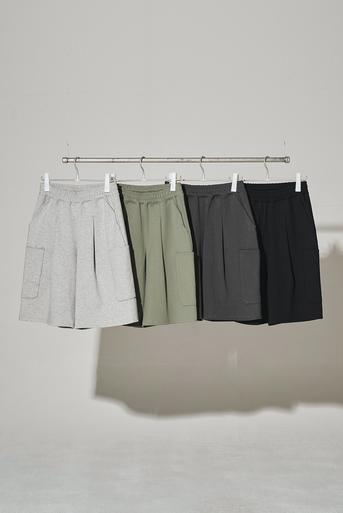 Cargo Sweat Shorts [4 Colors]