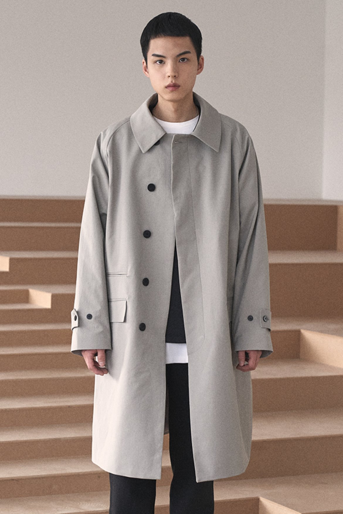Balmacaan Raglan Coat [Grey]