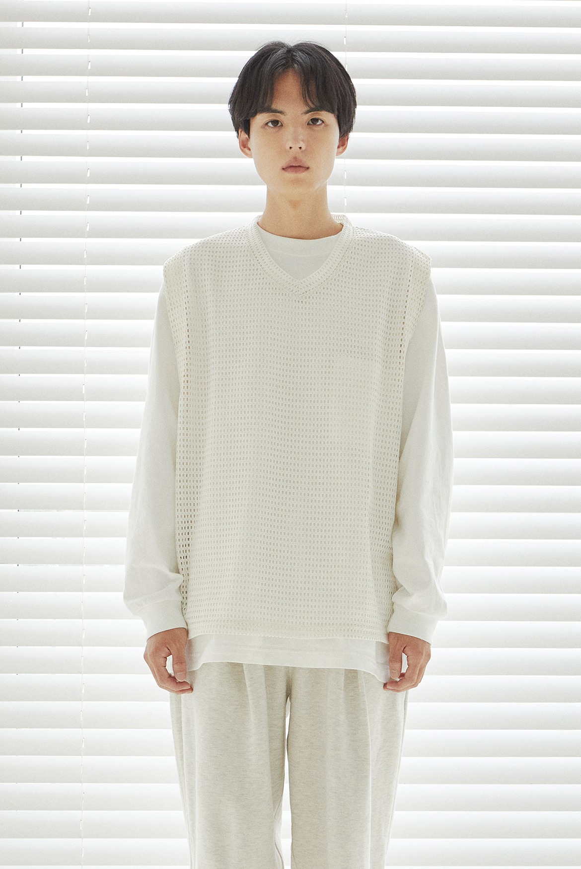 Crochet Vest [Ivory]