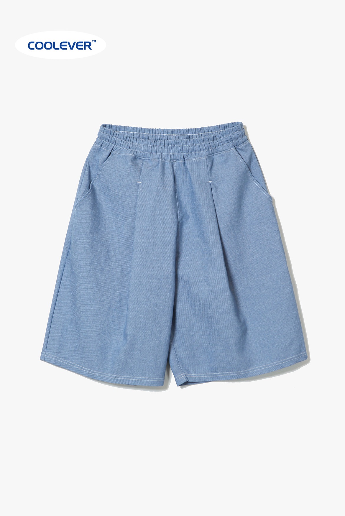 Clean Coolever Tuck Banding Shorts [Light Blue]