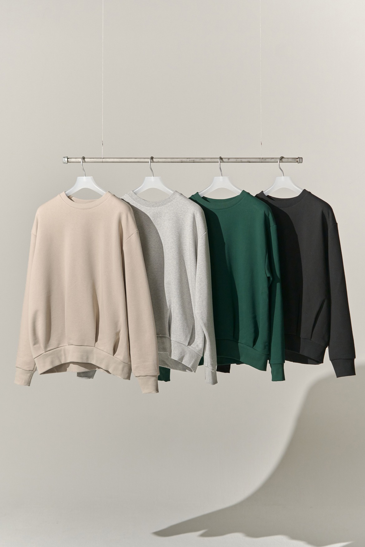 Two Tuck Sweat Shirts [4 Colors]