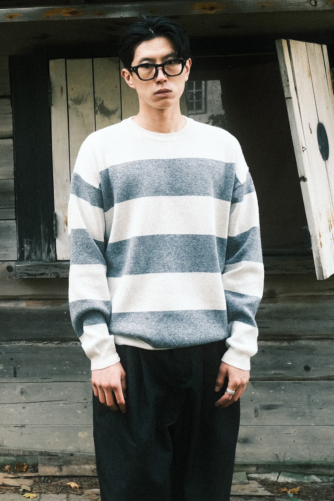 Stripe Sweater [Ivory]