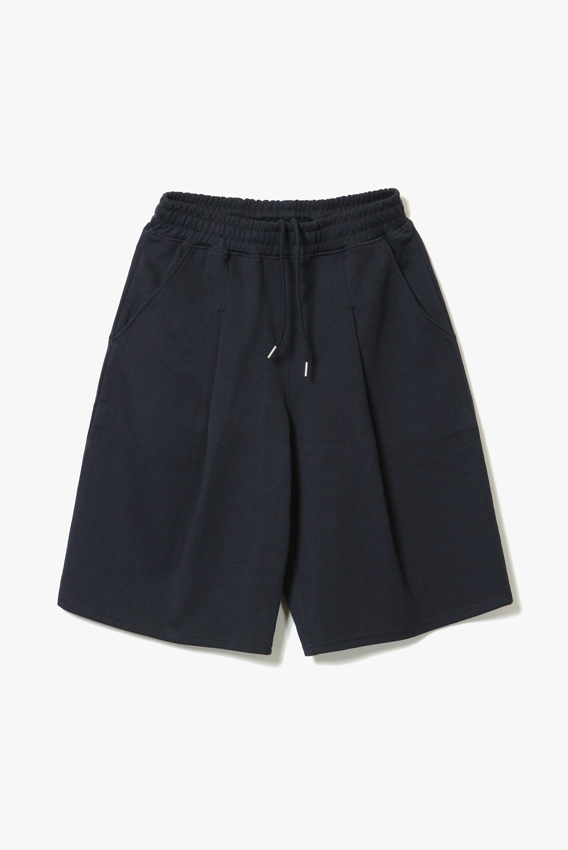 (7월 6일 예약배송) Deep One Tuck Sweat Shorts [Navy]